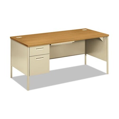 Hon HON, METRO CLASSIC LEFT PEDESTAL DESK, 66W X 30D X 29.5H, HARVEST/PUTTY P3266LCL
